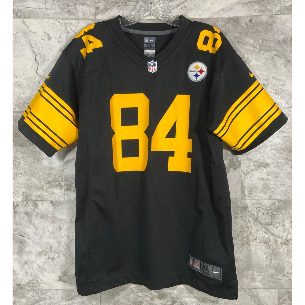 Antonio Brown #84 Pittsburgh Steelers Nike Onfield Jersey Kids Sz XL (18/20)